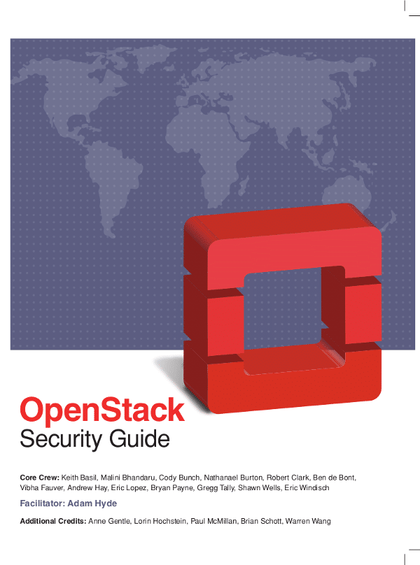 OpenStack Security Guide cover