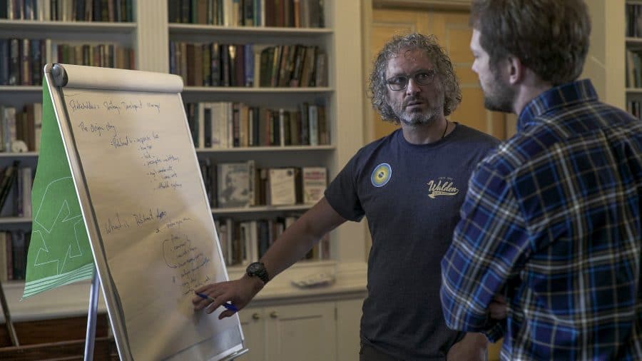 Adam Hyde at a Book Sprint with the Collaborative Knowledge Foundation, June 2018. Photo by Jade Jackman