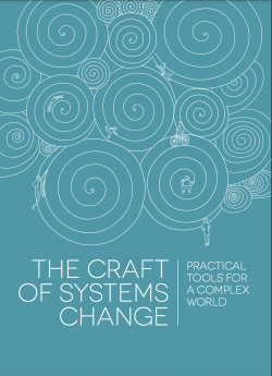 Book cover in blue, with the title The Craft of Systems Change
