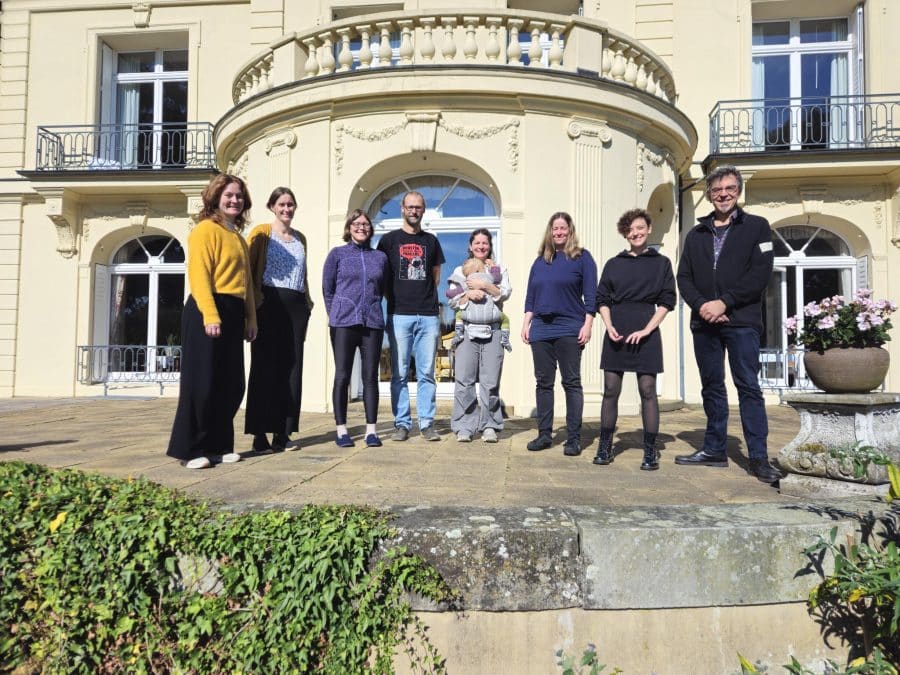 University of Münster sprint participants with Book Sprints CEO Barbara Rühling
