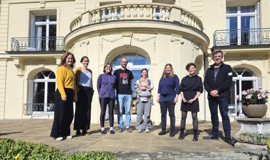 University of Münster sprint participants with Book Sprints CEO Barbara Rühling